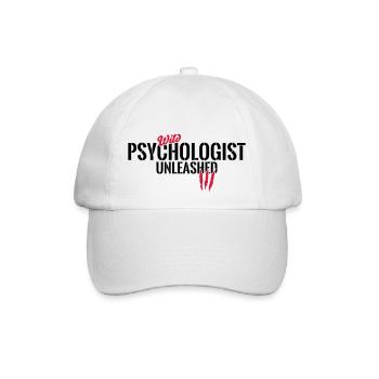 Wilder Psychologe entfesselt - Baseballkappe - Weiß/Weiß - Vorne