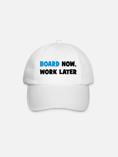 SNOWBOARD - Baseballkappe - Weiß/Weiß