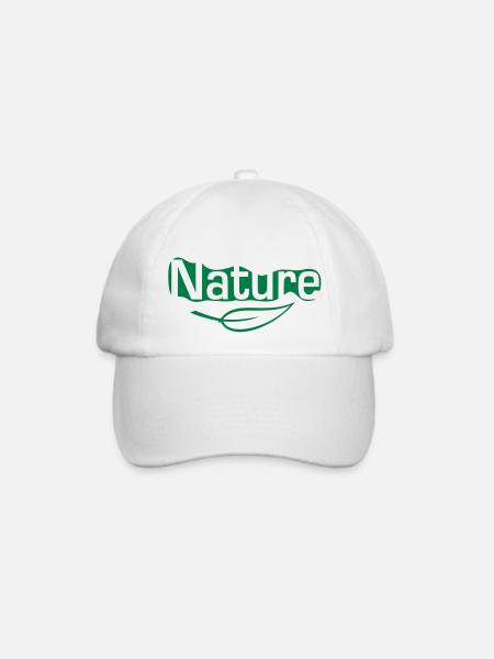 nature - Baseballkappe - Weiß/Weiß