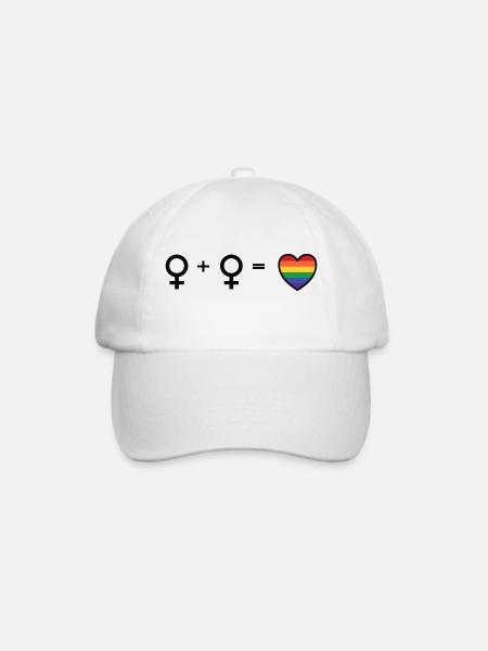 Love is Love - Baseballkappe - Weiß/Weiß