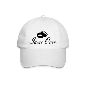 game over - Baseballkappe - Weiß/Weiß - Vorne