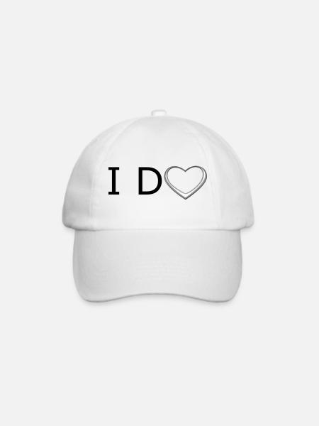 I do - Baseballkappe - Weiß/Weiß