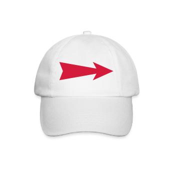 pfeil - Baseballkappe - Weiß/Weiß - Vorne