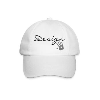 design - Baseballkappe - Weiß/Weiß - Vorne