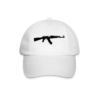 ak47 - Baseballkappe - Weiß/Weiß - Vorne