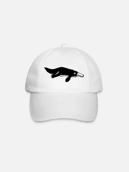 Schnabeltier ornitorinque Tier - Baseballkappe - Weiß/Weiß