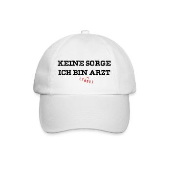 Nurse - Baseballkappe - Weiß/Weiß - Vorne