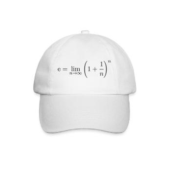 Eulersche Zahl - Baseballkappe - Weiß/Weiß - Vorne