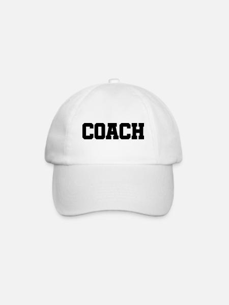 Coach - The best Coach - Der beste Trainer - Baseballkappe - Weiß/Weiß