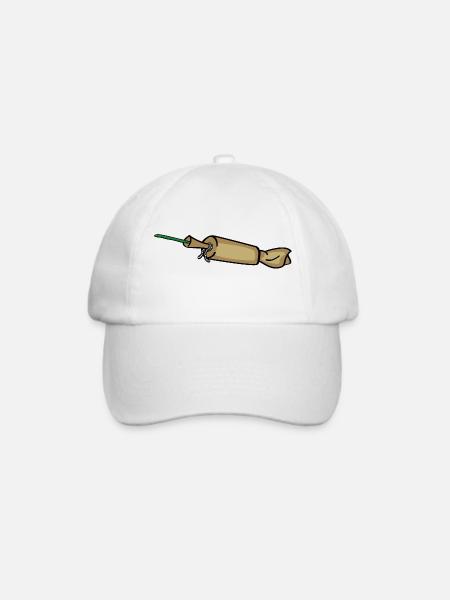 Spanish Cracker Böller - Baseballkappe - Weiß/Weiß