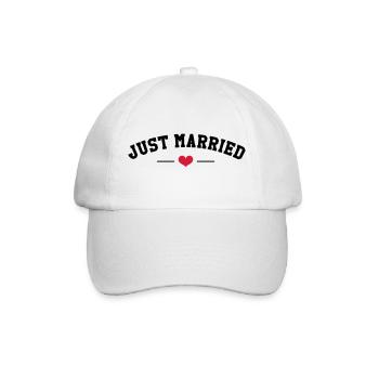 Frisch verheiratet - Baseballkappe - Weiß/Weiß - Vorne