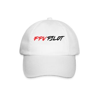 FPV Pilot - Baseballkappe - Weiß/Weiß - Vorne