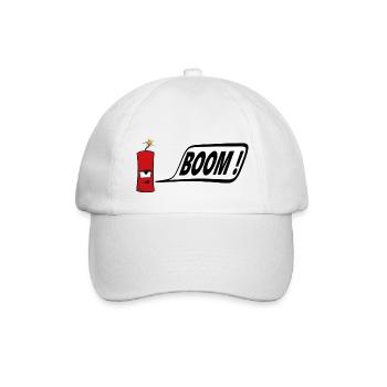 Böller - Baseballkappe - Weiß/Weiß - Vorne