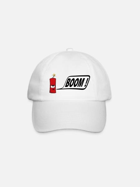 Böller - Baseballkappe - Weiß/Weiß