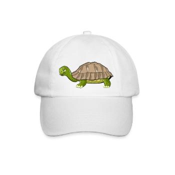 Schildkröte Zeichnung - Baseballkappe - Weiß/Weiß - Vorne