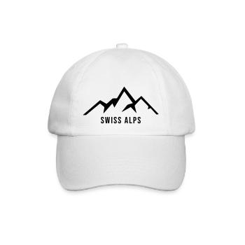 Swiss Alps - Baseballkappe - Weiß/Weiß - Vorne