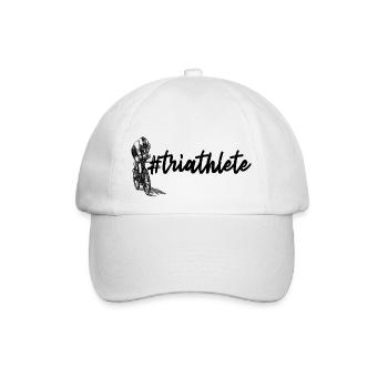 #triathlete - Baseballkappe - Weiß/Weiß - Vorne