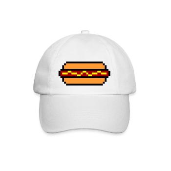 Hot Dog Würstchen Rostbratwurst Grillwurst Wiener - Baseballkappe - Weiß/Weiß - Vorne