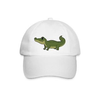 Alligator - Baseballkappe - Weiß/Weiß - Vorne