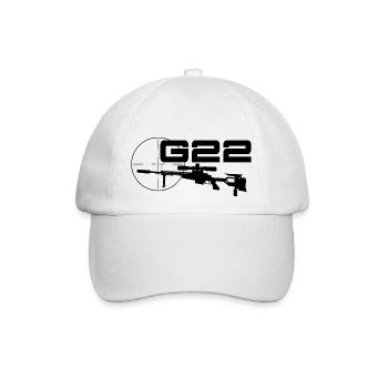 G22 Scharfschützengewehr Deutschland Bundeswehr - Baseballkappe - Weiß/Weiß - Vorne