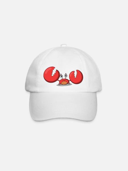 Krebs IIII - Baseballkappe - Weiß/Weiß