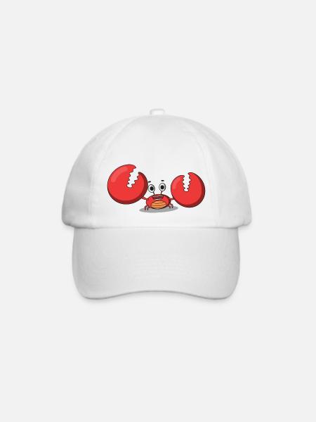 Krebs III - Baseballkappe - Weiß/Weiß
