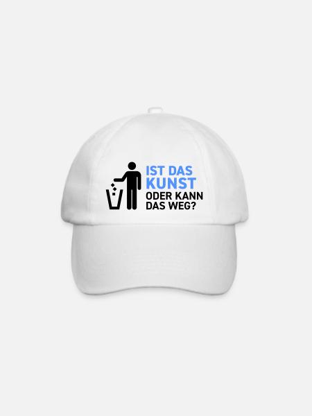 Ist das Kunst oder kann das weg? Museum Maler Müll - Baseballkappe - Weiß/Weiß