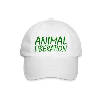 Animal liberation - Baseballkappe - Weiß/Weiß - Vorne