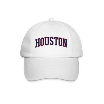 Houston Varsity Bogen Schriftzug - Baseballkappe - Weiß/Weiß - Vorne