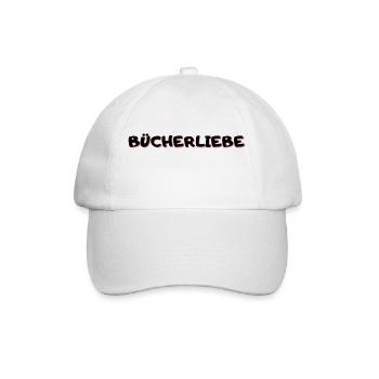 Bücherliebe - Baseballkappe - Weiß/Weiß - Vorne