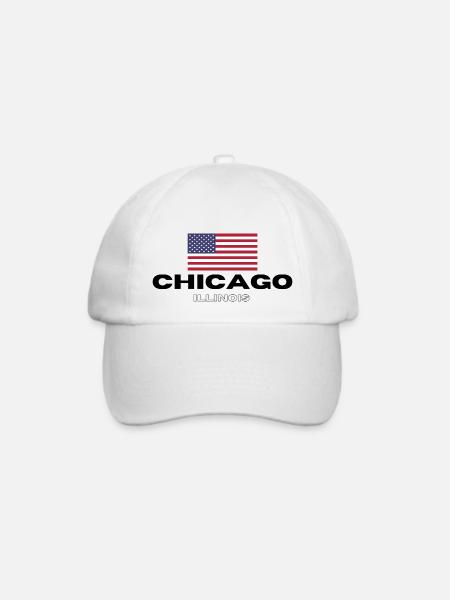 Chicago - Baseballkappe - Weiß/Weiß