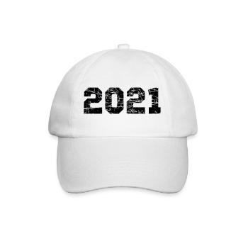 2021 - Baseballkappe - Weiß/Weiß - Vorne