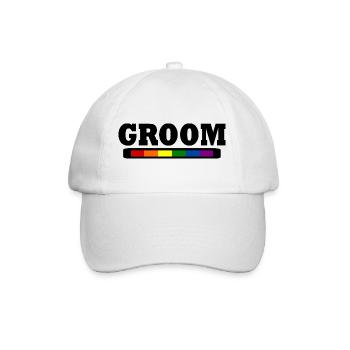 Groom - Baseballkappe - Weiß/Weiß - Vorne