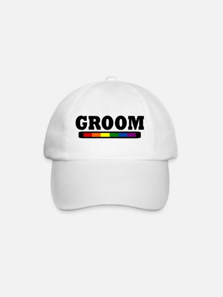 Groom - Baseballkappe - Weiß/Weiß