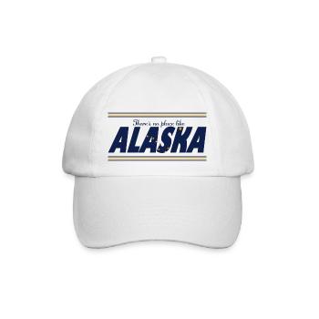 Kein Ort Alaska - Baseballkappe - Weiß/Weiß - Vorne