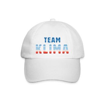 Team Klima | Warming Stripes - Baseballkappe - Weiß/Weiß - Vorne