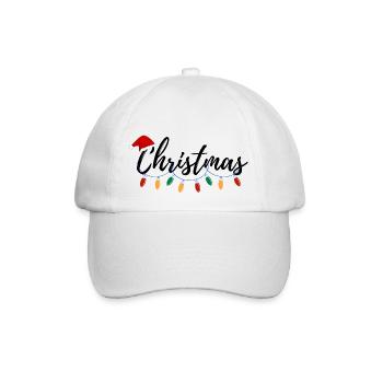 Weihnachtsgeschenk - Baseballkappe - Weiß/Weiß - Vorne