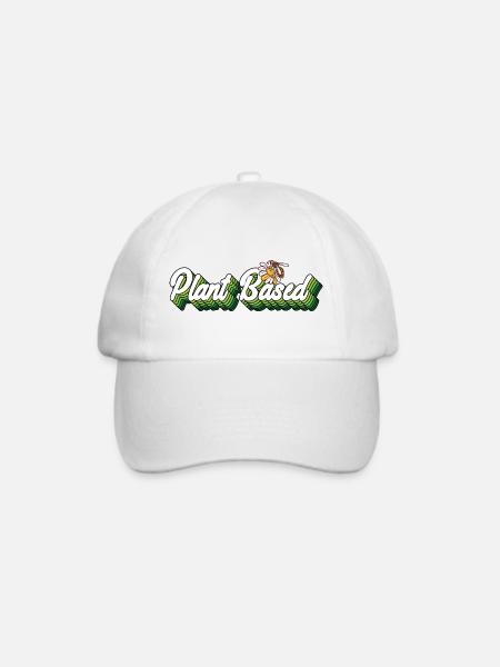 Plant Based Honigbiene - Baseballkappe - Weiß/Weiß
