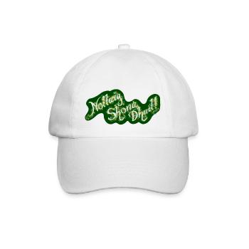 "Nollaig Shona Duit!" Frohe Weihnachten auf Irisch - Baseballkappe - Weiß/Weiß - Vorne