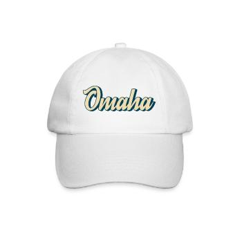 Omaha Script Retro - Baseballkappe - Weiß/Weiß - Vorne