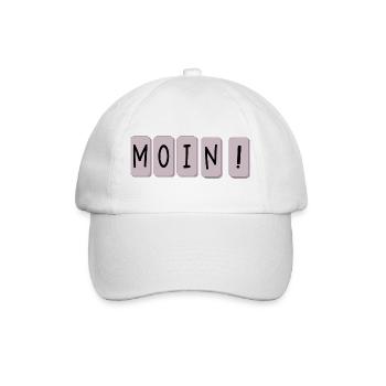 TASTATUR - SCHRIFTZUG MOIN - Baseballkappe - Weiß/Weiß - Vorne