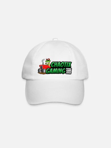 ChaotiX Traktor Logo - Baseballkappe - Weiß/Weiß