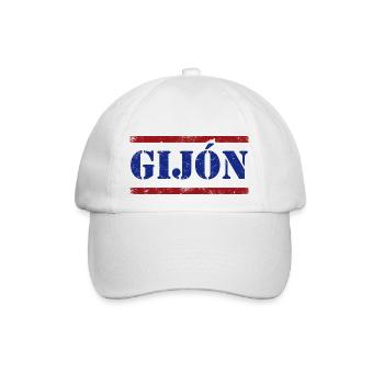 Gijón - Baseballkappe - Weiß/Weiß - Vorne
