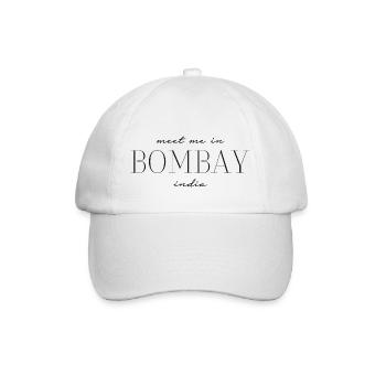 Meet me in Bombay - Baseballkappe - Weiß/Weiß - Vorne