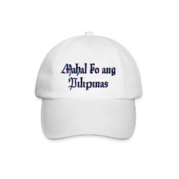 Ich liebe die Philippinen in Filipino Sprache - Baseballkappe - Weiß/Weiß - Vorne