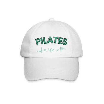 Pilates Verschiedene Positionen - Baseballkappe - Weiß/Weiß - Vorne