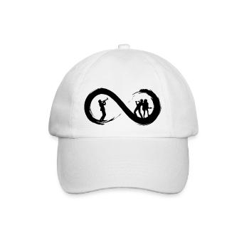 Musik bis ins Unendliche - Baseballkappe - Weiß/Weiß - Vorne