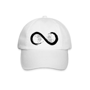 Unendliche Konsole - Baseballkappe - Weiß/Weiß - Vorne