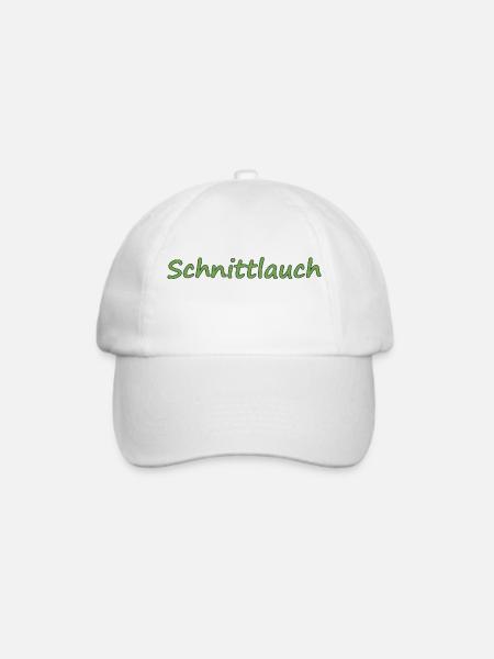 Schnittlauch - Baseballkappe - Weiß/Weiß