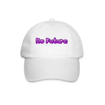No Future - Baseballkappe - Weiß/Weiß - Vorne